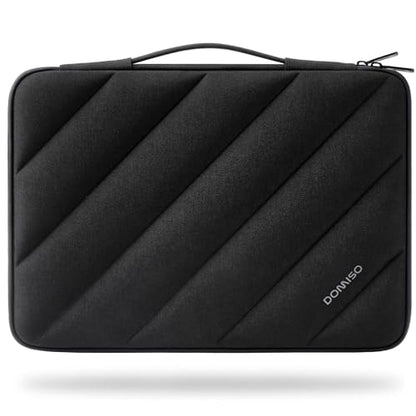 DOMISO 17 inch Laptop Sleeve Protective Case Cover Compatible with 17-17.3 inch HP Dell ASUS Lenovo Chromebook,Waterproof Computer Cases Bag with Handle,Black - color: Black, size: 17 inch