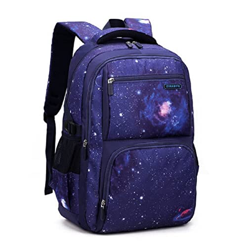 Bansusu Galaxy Backpacks for Boys School Elementary, Water-resistant Boys Backpacks Middle School Bags, Dark-blue - color: Dark Blue-galaxy