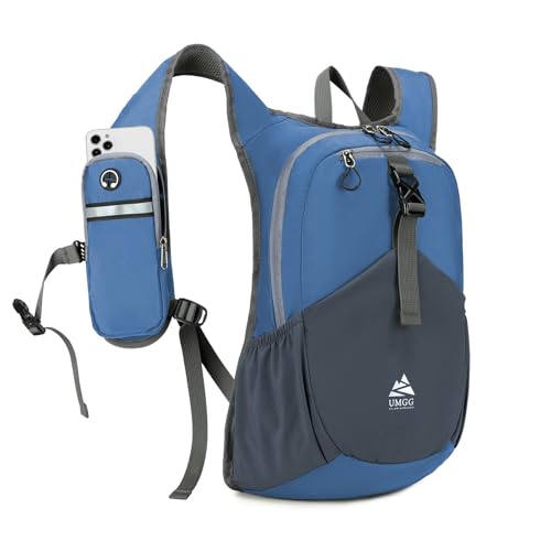 15L Small Hiking Backpack for Men Women Lightweight Packable Backpack Foldable Casual Daypack for Camping Travel Outdoor, Dark Blue - color: Dark Blue