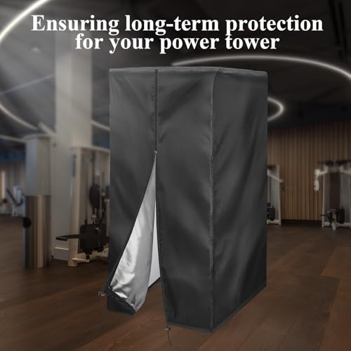 Pull Up Station Cover, Dustproof-Cover for Pull Up Station/Dip Bar Station for Outdoor, Pull Up Rack Machine Protect Home Gym Strength Training Dip Stands Cover - size: 42"L x 40"W x 64"H