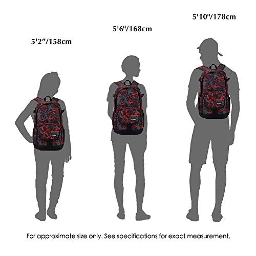 rickyh style School Backpack Travel Bag for Men & Women Lightweight College Back Pack with Laptop Compartmen - color: Graffiti Red2