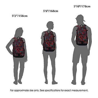 rickyh style School Backpack Travel Bag for Men & Women Lightweight College Back Pack with Laptop Compartmen - color: Graffiti Red2
