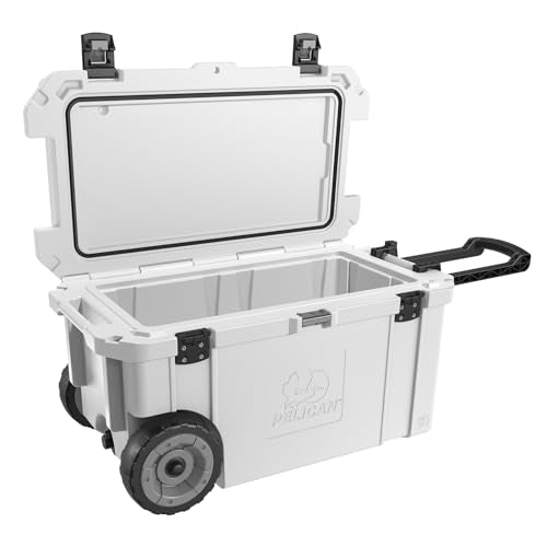 Pelican 45QT Elite Wheeled Cooler - color: White, style: 65 Quart