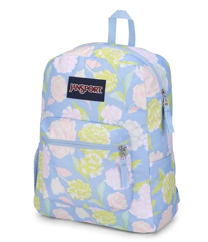 JanSport Cross Town Backpack 17" x 12.5" x 6" - Simple Bag for Everyone with 1 Main Compartment, Front Utility Pocket - Premium Class Accessories - Autumn Tapestry Hydrangea - color: Autumn Tapestry Hydrangea