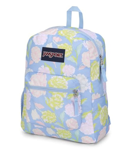 JanSport Cross Town Backpack 17" x 12.5" x 6" - Simple Bag for Everyone with 1 Main Compartment, Front Utility Pocket - Premium Class Accessories - Autumn Tapestry Hydrangea - color: Autumn Tapestry Hydrangea