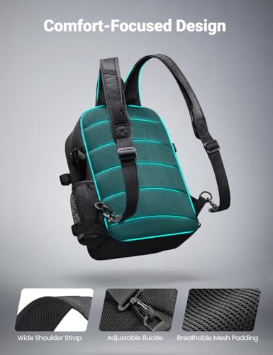 Piscifun Fishing Backpack Tackle Bag with 2 Rod Holders, Multi-Compartment Storage, MOLLE System, Water-Resistant Lightweight Outdoor Pack - color: Double Shoulder - Khaki, style: Large