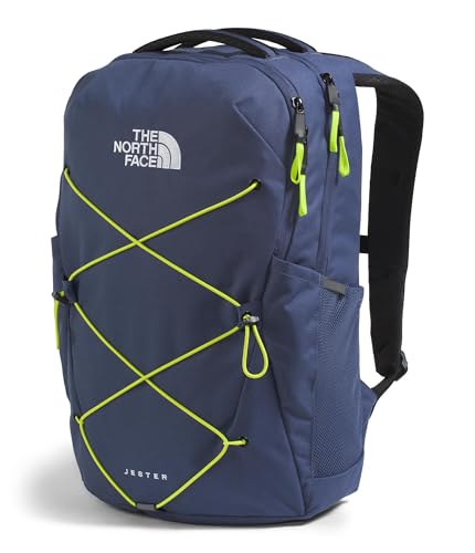 The North Face Jester Everyday Laptop Backpack - Commuter Daypack, Water Repellent, Laptop Sleeve, Lunar Blue/Fizz Lime, One Size - color: Lunar Blue/Fizz Lime