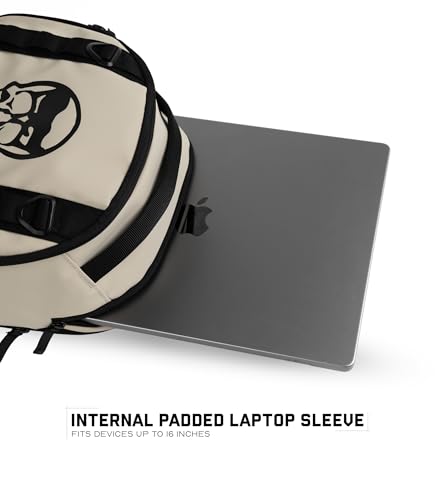 Gymreapers Gravestone 21L Backpack Travel Gym Bag Water-Resistant Lightweight Laptop Sleeve Carry On Luggage for Men & Women (Desert Sand) - color: Desert Sand