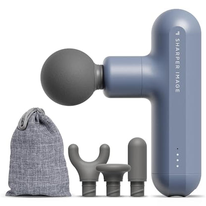Sharper Image Powerboost Move Aero [New 2026 Version] Mini Deep Tissue Percussion Massage Gun| Muscle Recovery & Pain Relief Massage Tool| Full Body Back & Shoulder Massager| Travel Gift for Men Women - color: Periwinkle
