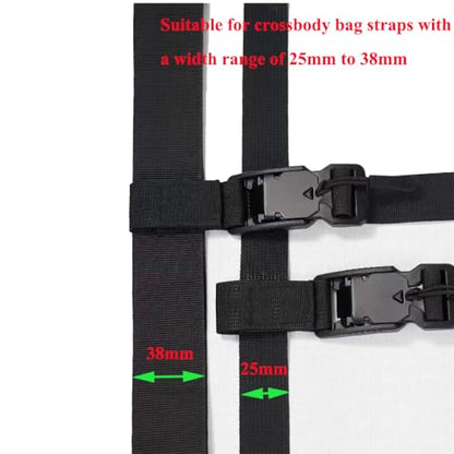 Messenger Bag 3 Point Belt with Magentic Quick Release Buckle Stability Belts Add on Straps for Crossbody Bag Sling Bag Sling Backpack Chest Bag Daypack Shoulder Bag Crossbody Purse