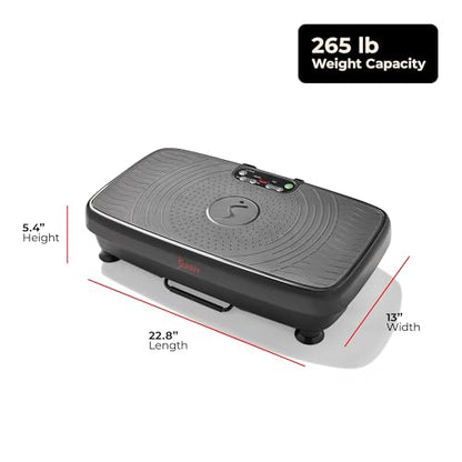 Sunny Health & Fitness Fitboard Vibration Platform Exercise Machine with Multiple Speed Settings and Vibration Modes for Multipurpose Workouts - size: 2D