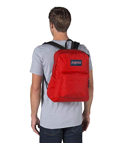 JanSport Superbreak Backpack - Durable, Lightweight Premium Backpack, Red Tape - color: Red Tape