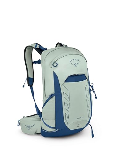 Osprey Talon 22L Men's Lightweight Hiking Backpack - Small Daypack for Travel & Camping, Frosty Mint Green/Night Shift - color: Frosty Mint Green/Night Shift, size: 22L - Standard Fit