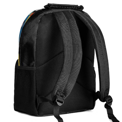 Supdreamc Lightweight Backpack for Gym Travel Bicycle, Big Capacity Multipurpose Anti-Theft Carry On Bag, French Bulldog Pet Travel Hiking Bag Day Pack - color: Pattern 439