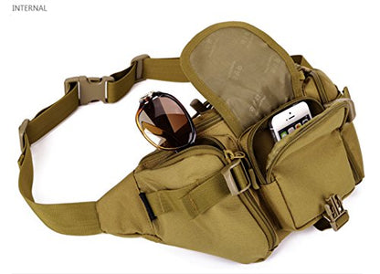 CREATOR Tactical Waist Pack Military Fanny Pack Outdoor Army Waist Bag Large Waist Pack for Daily Life Cycling Camping Hiking Hunting Fishing Black Jacinth - color: Jacinth