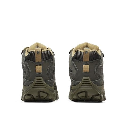 Merrell Men's Moab 3 Mid Waterproof Hiking Boots - color: Black/Beluga, size: 7.5 Wide