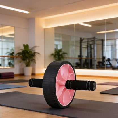 Outanaya Ab Roller Abdominal Wheel Core Training Fitness Equipment Lightweight Portable Exercise Wheel for Home Workout 9.84X6.81X1.69 Inches Build Abs Burn Calories