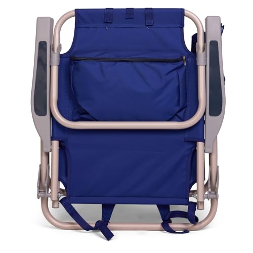 Banana Boat Backpack Beach Chair Lightweight and Portable 5-Position with Lay Flat Outdoor Heavy Duty Tanning Chair, Blue (2 PK) - color: Blue (2 Pk)