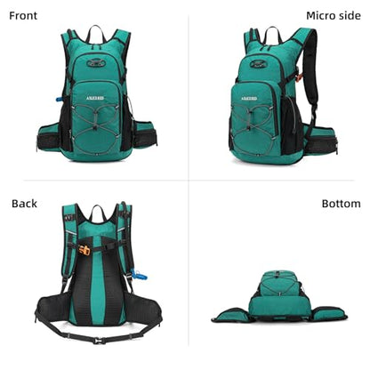 Hydration Backpack, Lightweight Water Backpack for Hiking with 3L Leak Proof Water Bladder, Insulated Hydration Pack Ideal for Hiking and Cycling, 18L