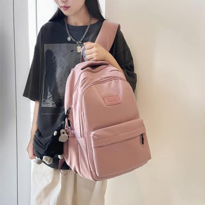 JARKJARD Aesthetic Cute Backpack for Girls Student School College Travel - color: Pink