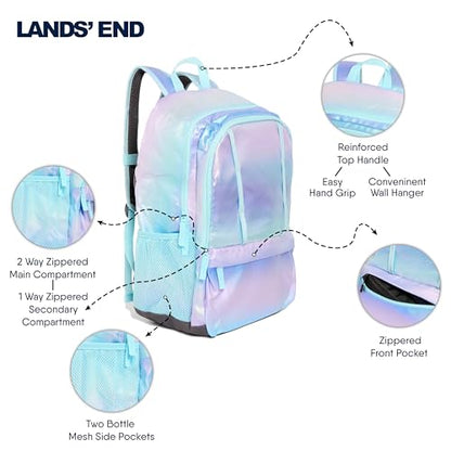 Lands' End Unisex Kids Large ClassMate Lightweight Durable Elementary School Backpack, Pastel Lilac - color: Pastel Lilac