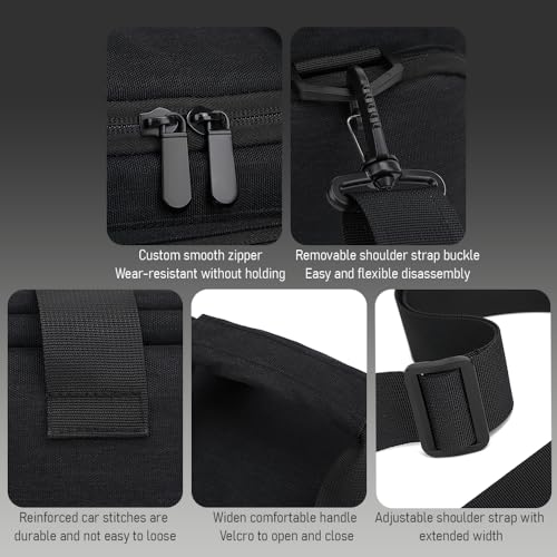 Andoer Camera Case Small Camera Bag Travel Camera Shoulder Bag Water-Resistant Shock-Proof Camcorder Bag DSLR Camera Bag for Mirrorless Camera with Removable Dividers and Shoulder Strap for Women Men