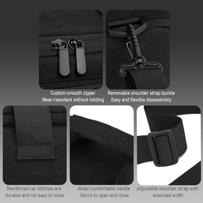 Andoer Camera Case Small Camera Bag Travel Camera Shoulder Bag Water-Resistant Shock-Proof Camcorder Bag DSLR Camera Bag for Mirrorless Camera with Removable Dividers and Shoulder Strap for Women Men