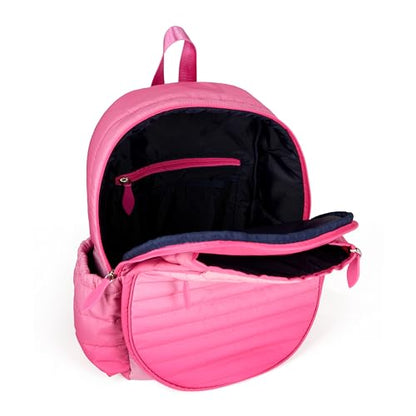 Ame & Lulu Kids Big Love Tennis Backpack - color: Hot Pink Ombre Puffer