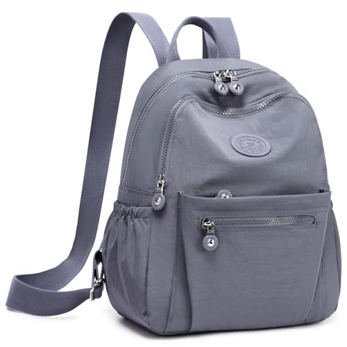 Mini Backpack Purse for Women, Stylish Daypack Shoulder Bag, Small Lightweight Daypack for Work Travle College (A- Grey) - color: A- Grey