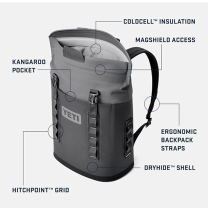YETI Hopper M Series Backpack Soft Sided Coolers with MagShield Access - color: Cherry Blossom, size: M12