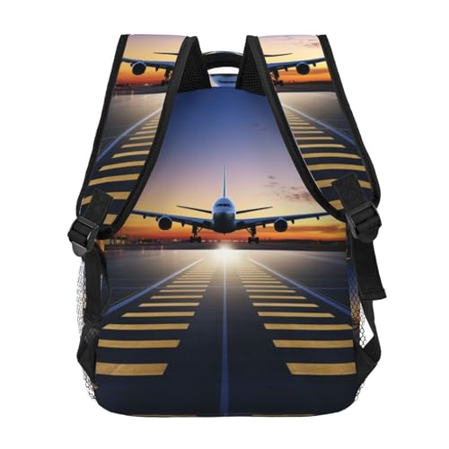 Travel Backpack airport Carry on Backpack Lightweight Business 15.6inch Laptop Backpack for Men Women - color: Airport
