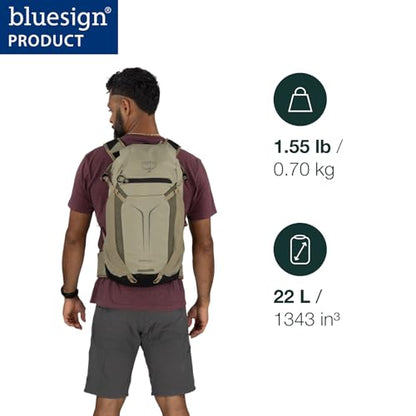 Osprey Sportlite 22L Lightweight Hiking Backpack for Men and Women - Everyday Hiking Bag - Travel Daypack, Olive Tan - color: Olive Tan, style: 22l
