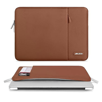 MOSISO Laptop Case 13 inch, Laptop Sleeve Compatible with MacBook Neo/Air/Pro 13 inch with A18/M5/M4/M3/M2/M1 Chip 2026-2016, Polyester Vertical Computer Sleeve Bag with Pocket, Caramel Brown - color: Caramel Brown, size: 13 inch