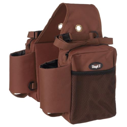 Tough 1 Nylon Water Bottle/Gear Carrier Saddle Bag - color: Brown