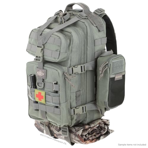 MAXPEDITION Falcon-II Backpack, 23L Tactical Backpack, Survival Pack, Bug Out Bag, MOLLE Go Bag for EDC, 0513 - color: Foliage Green