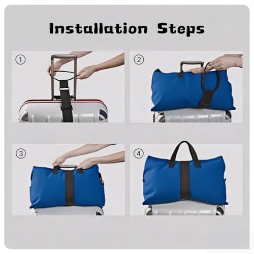 4 Pack Luggage Straps Suitcase Adjustable Elastic Belt
