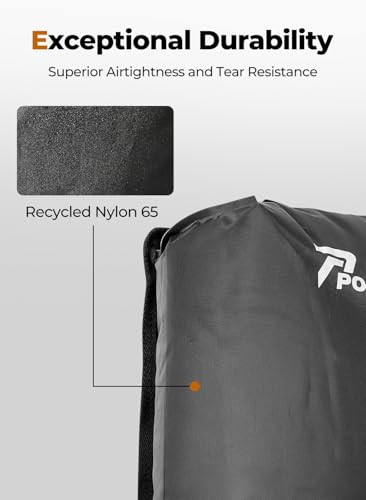 Vacuum Bags for Travel with Pump, Reusable Space Saver Bag, IP67 Waterproof Vacuum Packing Cubes for Travel Suitcases and Backpack (2PC + PUMP)
