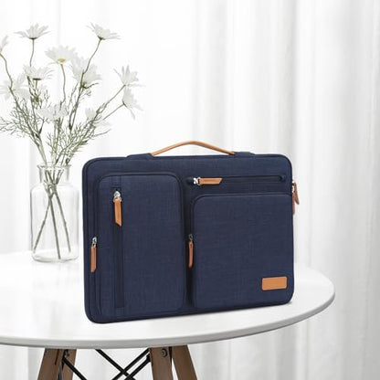 MOSISO 360 Protective Laptop Case 13 inch, 13 inch Laptop Sleeve Compatible with MacBook Air M5 M4 M3 M2 M1 2026-2018/Neo/Pro M2 M1, Side Open Carrying Case with 4 Zipper Pockets&Handle, Navy Blue - color: Navy Blue, size: 13 inch