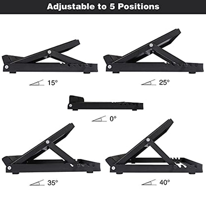 Steel Calf Stretcher,Portable Slant Board,Adjustable Ankle Incline Board and Stretch Board with Full Non-Slip Surface,5 Positions,16”x14