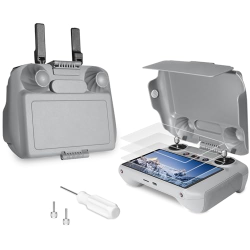 Arzroic RC 2 Protective Sun Hood Kit with Screen Protector for DJI Mini 5 Pro/Avata 360/Mini 4 Pro/Mavic 4 Pro/Flip/Air 3S/Air 3 Accessories - style: Sun Hood + Screen Protector