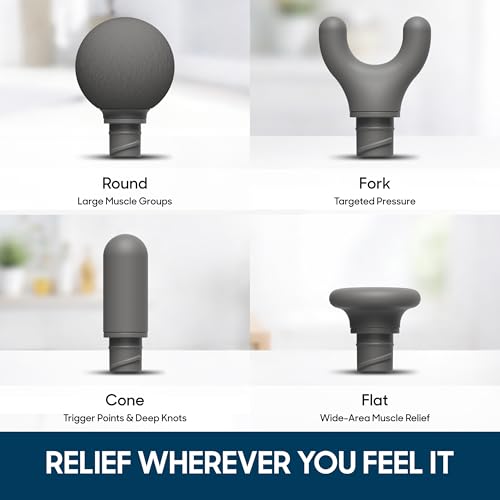 Sharper Image Powerboost Move Aero [New 2026 Version] Mini Deep Tissue Percussion Massage Gun| Muscle Recovery & Pain Relief Massage Tool| Full Body Back & Shoulder Massager| Travel Gift for Men Women - color: Periwinkle