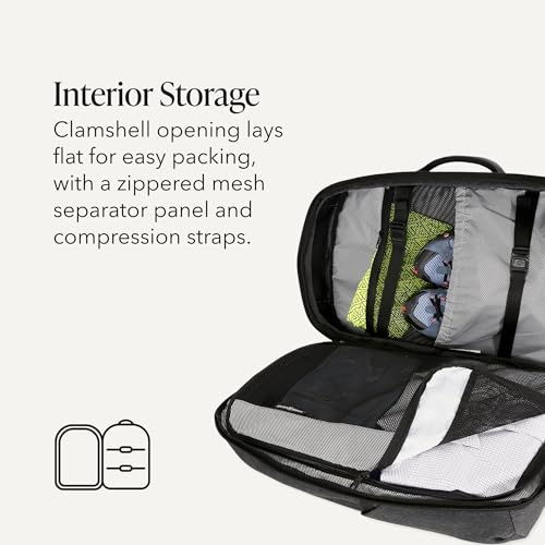 SwissGear Hybrid 45L Travel Backpack, Fits 17 inch Laptop, Men's and Women's, Heather Grey - color: Heather Grey, size: 45L