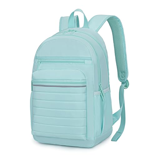 KEOFID Travel Backpack for Women, Womens Work Backpacks, Anti-theft Backpack Purse, Back pack for College Girls, Carry-On Travel Backpacks,Bookbag(Light Green) - color: Light Green, size: Large, style: Casual