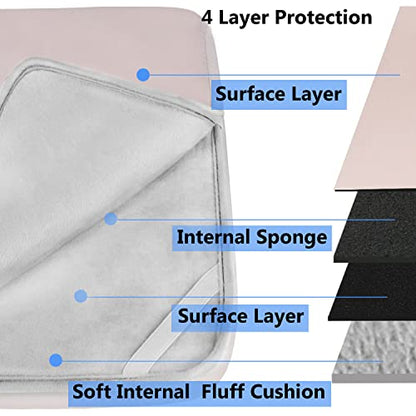 Laptop Sleeve Case 15.6 Inch, Durable Shockproof Protective Cover Flip Case Briefcase Carrying Bag Compatible with 15.6" HP, ASUS, Lenovo, Acer, Notebook, Computer, Ultrabook, Chromebook, Pink - color: Pink, size: 15.6 Inch