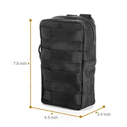 Upgraded Sports Water Bottles Pouch Bag, Tactical Drawstring Molle Water Bottle Holder Tactical Pouches, Travel Mesh Water Bottle Bag Tactical Hydration Carrier - color: 2 Molle Pouch