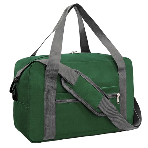 For Spirit Airlines Personal Item Bag 18x14x8 in Underseat Carry-on Luggage foldable Travel Duffle Bag for Airplanes(30L, Army Green) - color: ArmyGreen, size: 30L