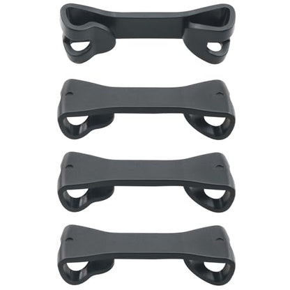 4PCS Drawstring Double Head Hook Buckles Backpack Retaining Chest Clip Sternum Strap Quick Release Plastic Buckle Sports Bag Backpack Rope Buckle Black