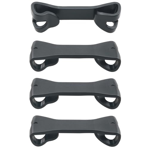 4PCS Drawstring Double Head Hook Buckles Backpack Retaining Chest Clip Sternum Strap Quick Release Plastic Buckle Sports Bag Backpack Rope Buckle Black