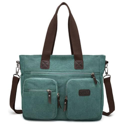 ToLFE Women Top Handle Satchel Handbags Shoulder Bag Messenger Tote Bag Purse Crossbody Bag Travel Work Tote Bag - color: New-green, size: Double handles with 9.1" drop