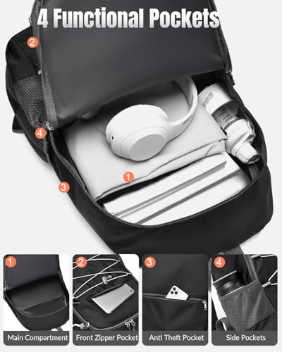 Small Foldable Hiking Backpack for Men Women, 20L Lightweight Waterproof Collapsible Daypack with Hanging System for Traveling Camping Outdoor, Black - color: Black